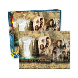 Lord of the Rings One Sheet Art Triptych 1000-Piece Puzzle